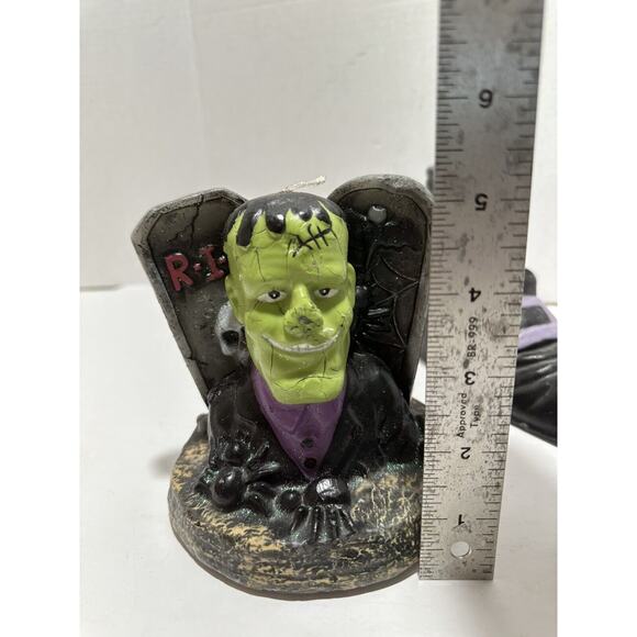 Lot Of 3 Candles Vintage Frankenstein Witch Boots Candle Monster Halloween Set - Picture 4 of 9